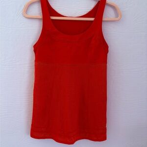 Lululemon Athletica Red Tank Top
